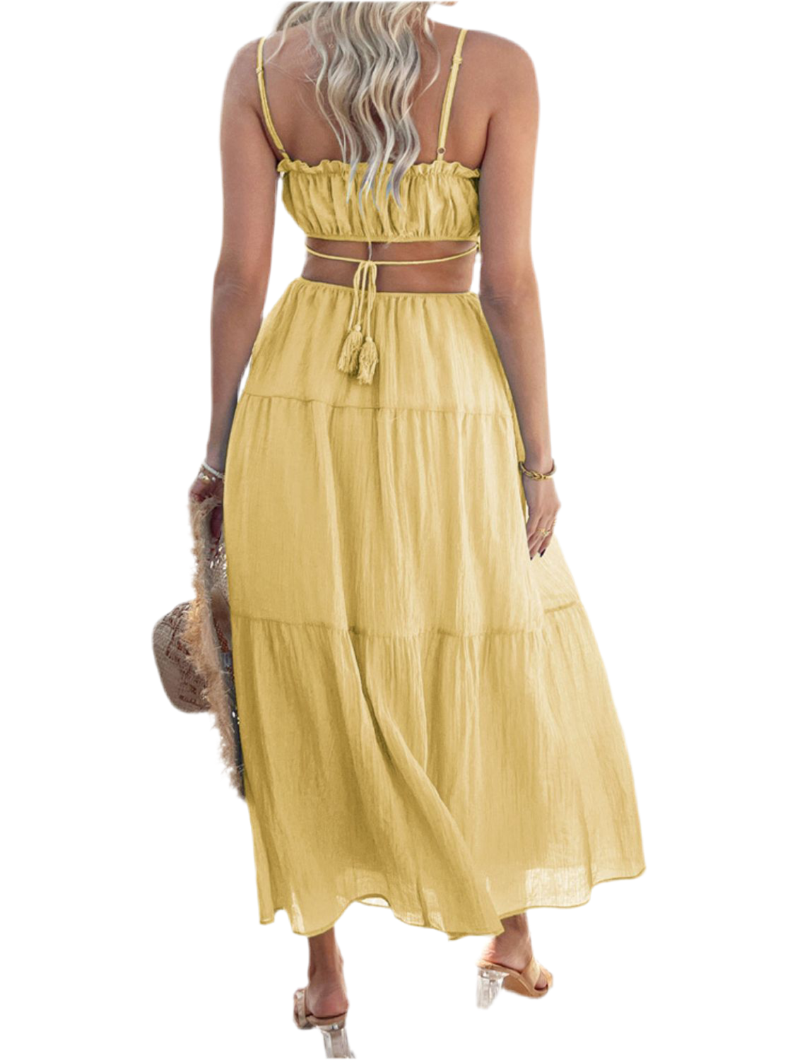 Devine Tie Back Cami Midi Dress