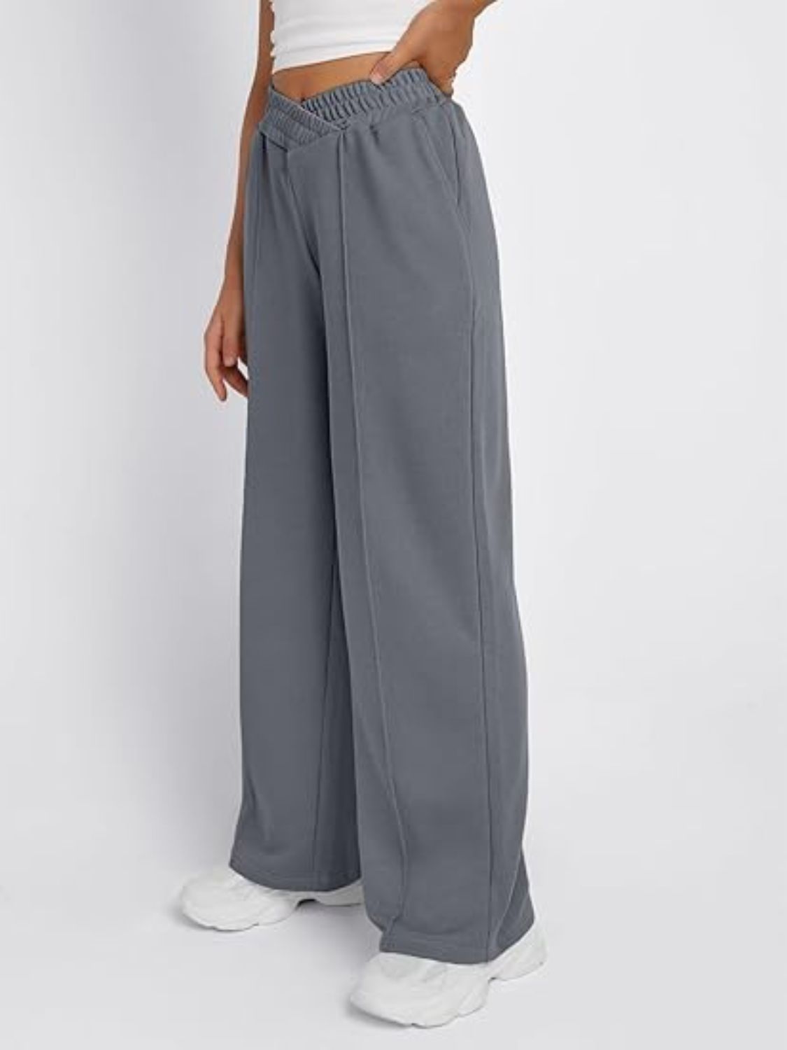 Elastic Wide Leg Pant