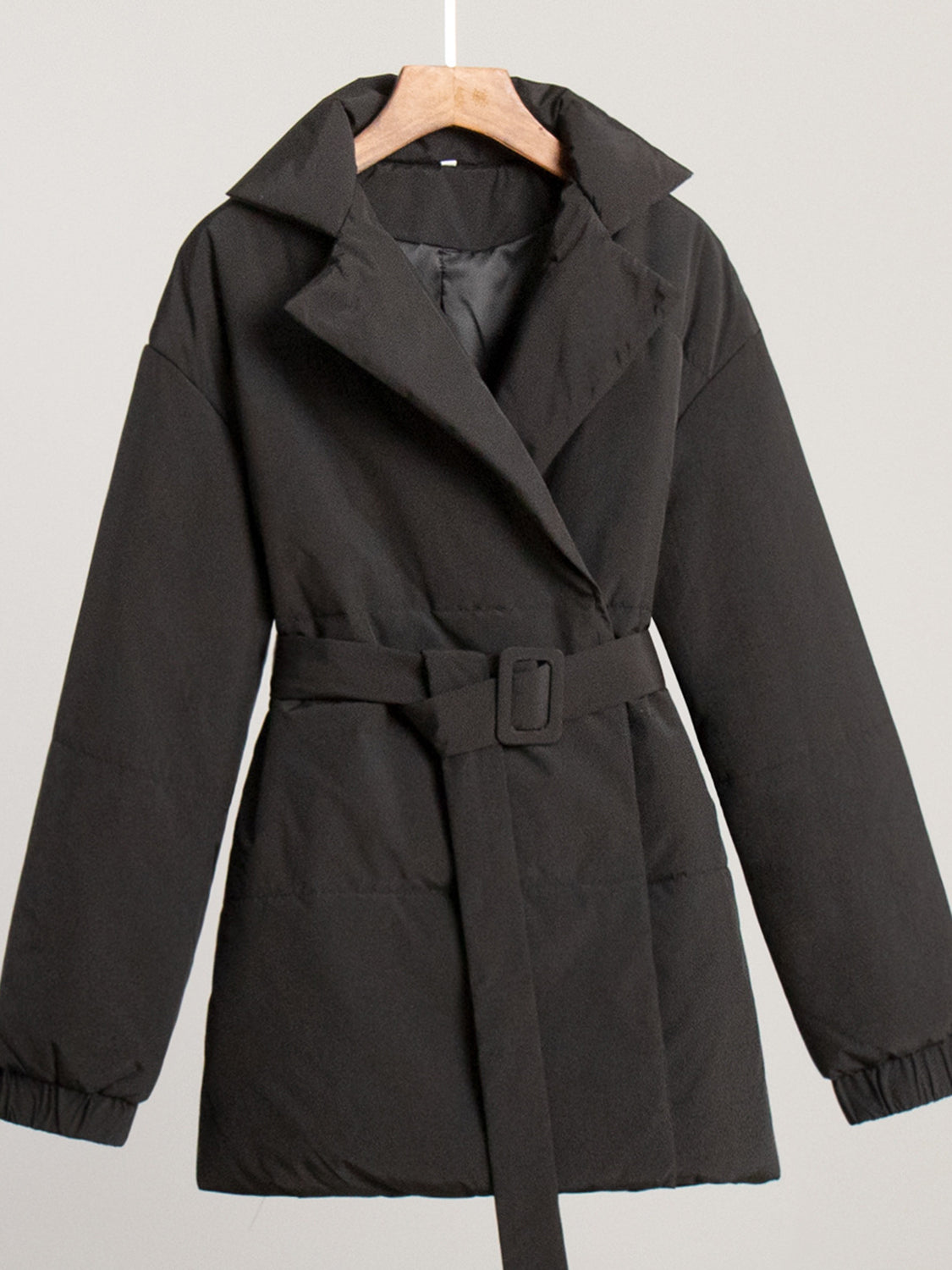 Puffer Winter Coat with Belt