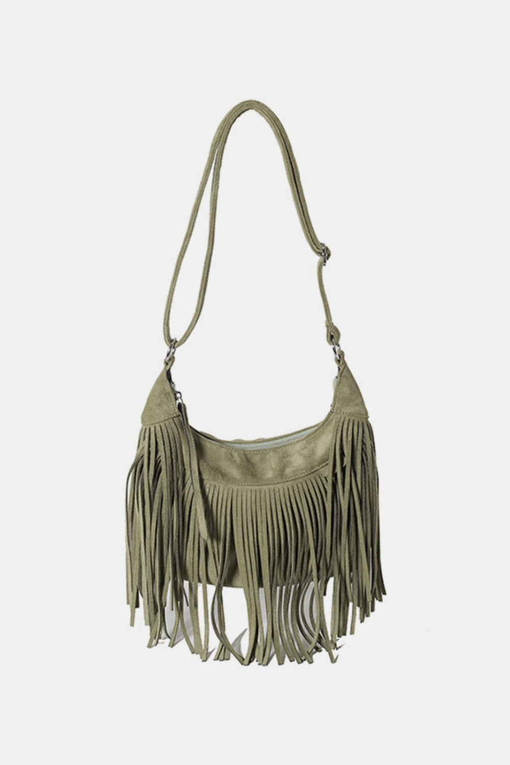 Suede Fringe Handbag