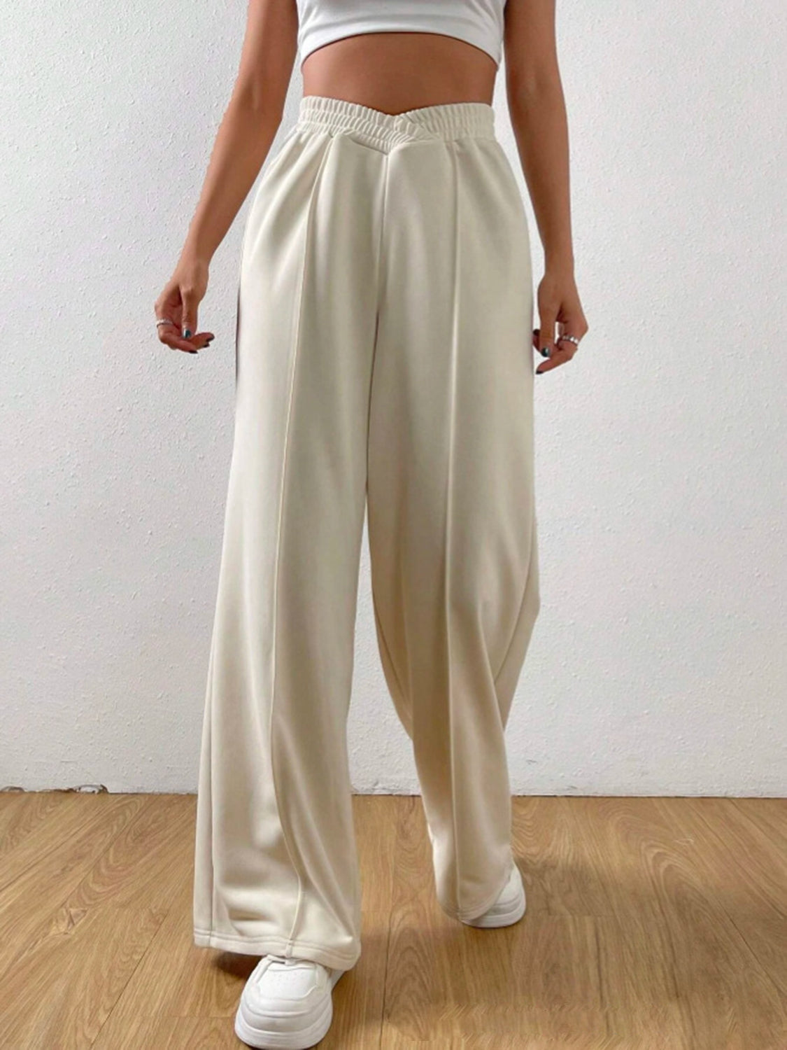 Elastic Wide Leg Pant