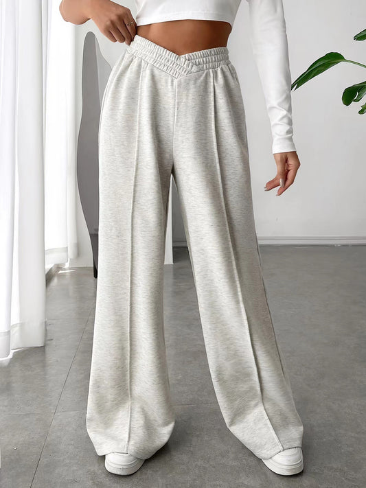 Elastic Wide Leg Pant